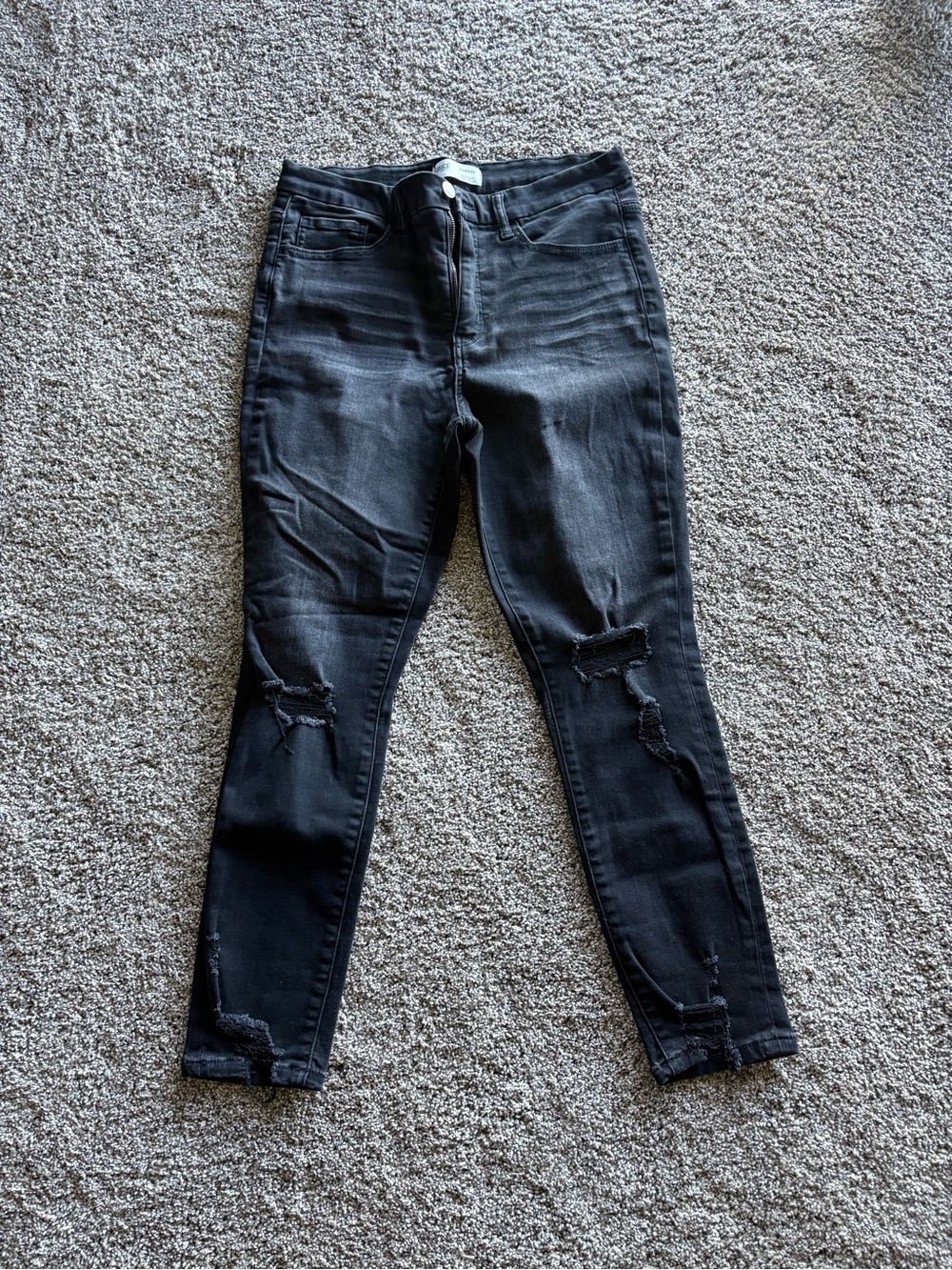 BKE Black Ripped Skinny Jeans